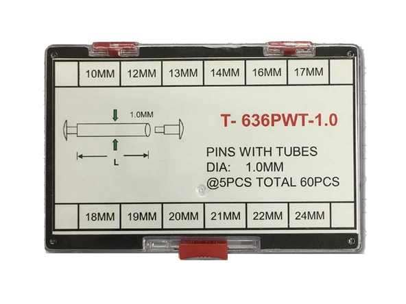T-636PWT - GEÇMELİ 1,0MM PİM SET