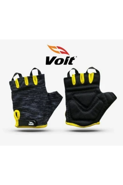 Voit Fitness Bisiklet  Eldiveni M -L Beden Siyah Sarı - 2