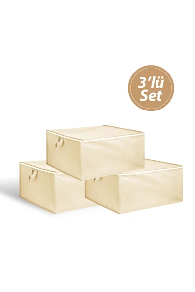 Nondress  Orta Boy Krem Hurç 3 Adet 52x30x24cm ürün görseli