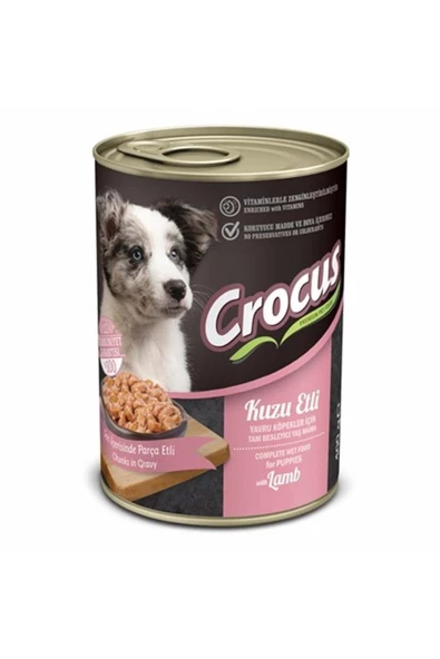 Yavru Köpek Kuzu Etli Yaş Mama 400g X 12 Adet
