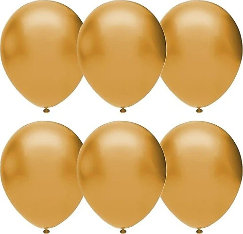 Balon Tek Renk Metalik 11" 100lü Altın Gemar