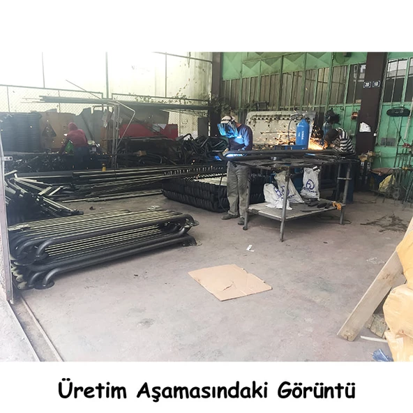 Park Stoperi Demir Otopark Stoperi Araç Stoperi Otopark Bariyeri 200cm Ø60mm 2mm - 5