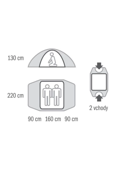 Falcon 2 Kişilik Çadır - Resim 4