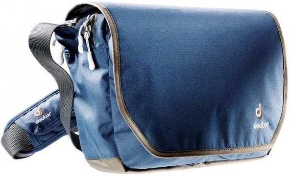 Deuter Carry Out Lacivert Kahverengi Detay Renkli Omuz Taşıma Çantası  500 G