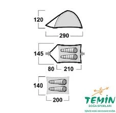 HUSKY BIZAM ARMY 2 KISILIK CADIR - 5