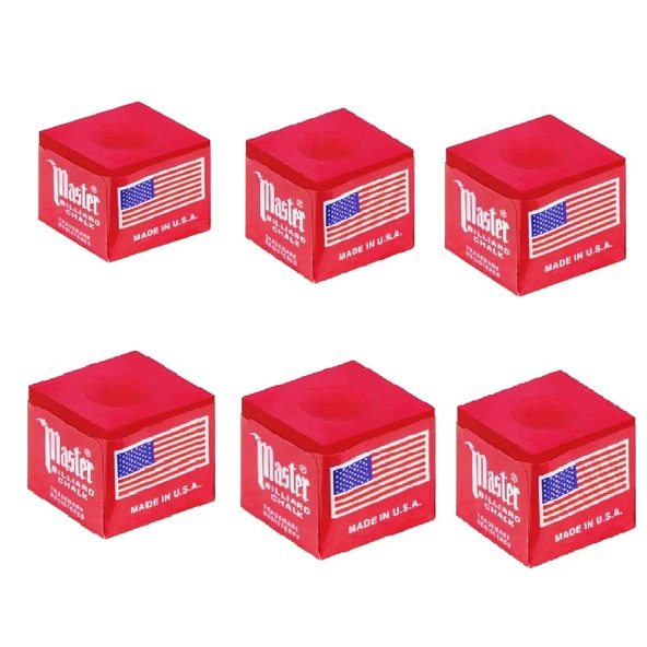 Bilardo Tebeşiri Master 6lı Kırmızı