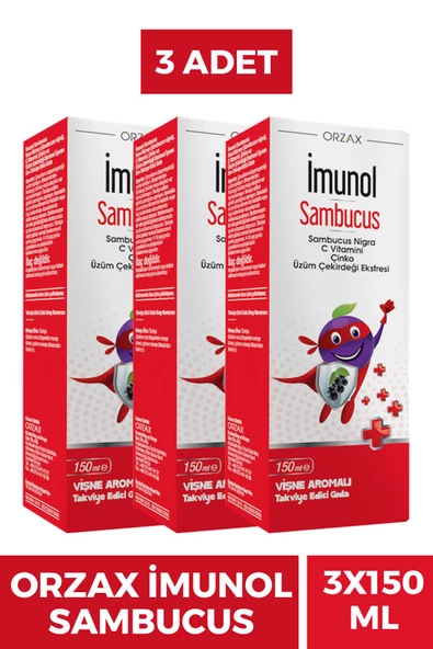 İmunol Sambucus Şurup 150 ml 3 Adet ürün görseli 1