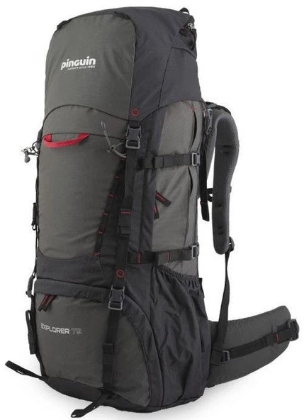 Sırt Çantası Pinguin Explorer 75 Litre Siyah/Gri