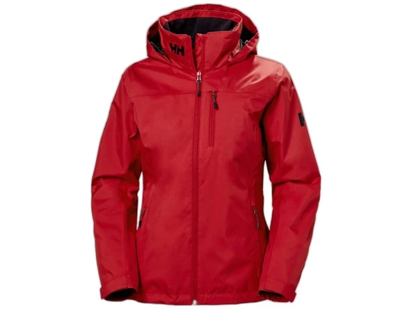 HELLY HANSEN W CREW  HOODED MIDLAYER CEKET WOMEN KIRMIZI