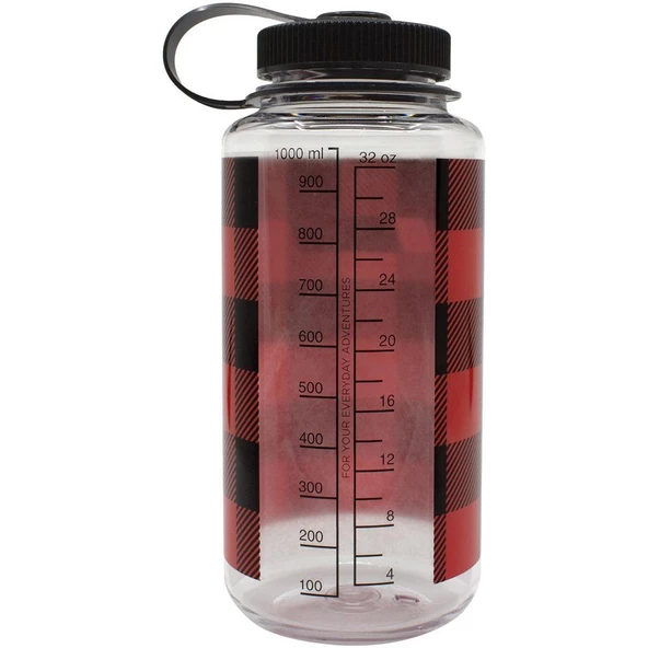 NALGENE 32 oz WİDE RED PLAİD MATARA - 2