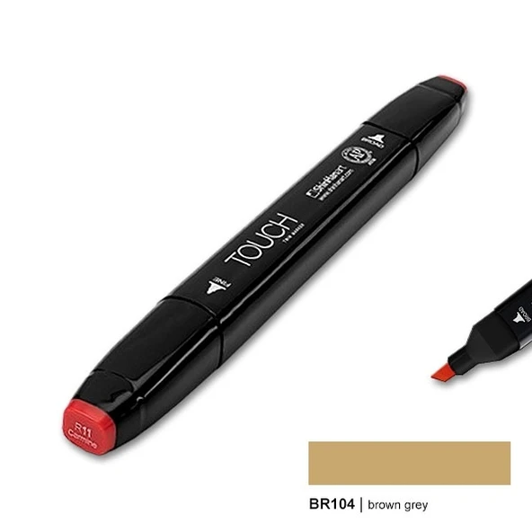 TOUCH TWIN MARKER BR104 BROWN GREY