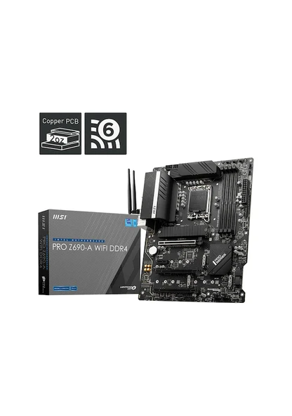 MSI Pro Z690-A Wi-Fi Intel LGA1700 DDR4 ATX Anakart