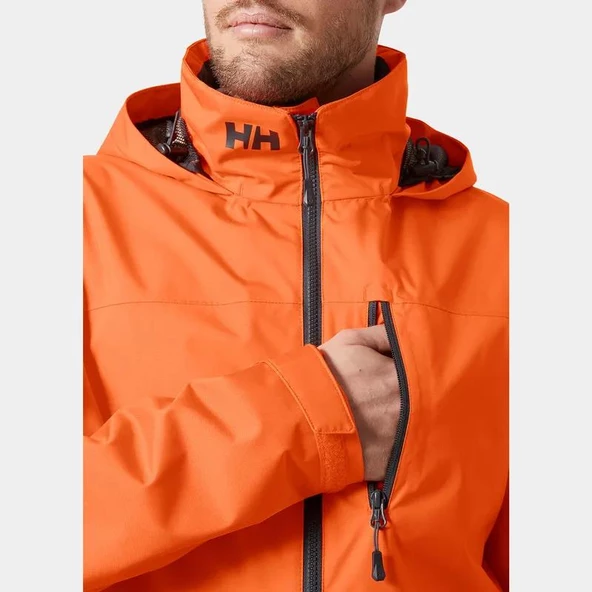HELLY HANSEN CREW HOODED JACKET 2.0 KAPÜŞONLU TURUNCU ERKEK - 2