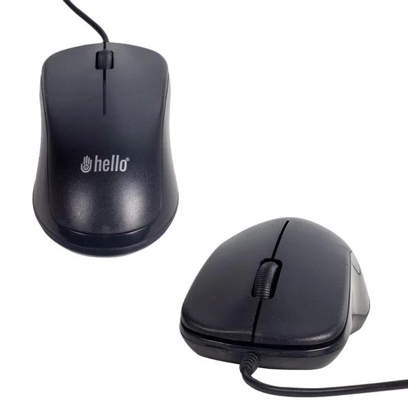 Ayt Hello HL-38 1000 DPI Kablolu Optik Mouse Kablolu Pc Bilgisayar Dvr Kamera Kayıt Cihazı İçin Mouse - 5