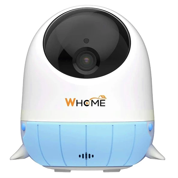 Ayt Whome Yapay Zeka Desteli 360 Derece Dönebilen Gece Görüşlü Mavi Wifi İp Bebek Güvenlik Kamerası Kart Destekli - 4