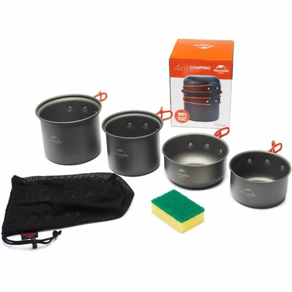 NATUREHİKE 4 IN 1 KAMP YEMEK SETİ - 3