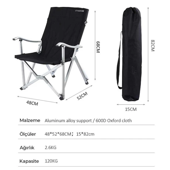 MADFOX DACHUAN KATALANABİLİR KOMPAKT KAMP SANDALYESİ - 3
