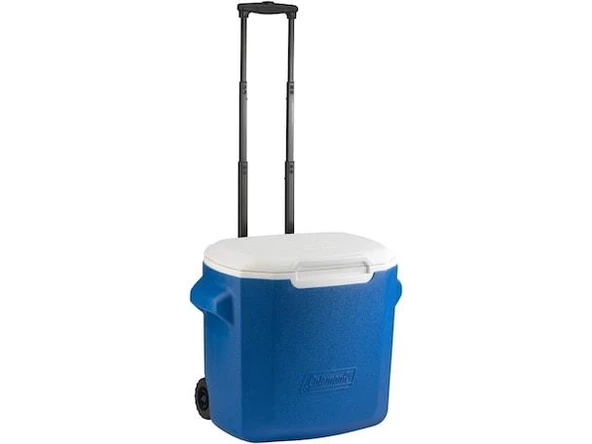 Coleman Performance Tekerlekli 28QT Mavi buzluk - 5