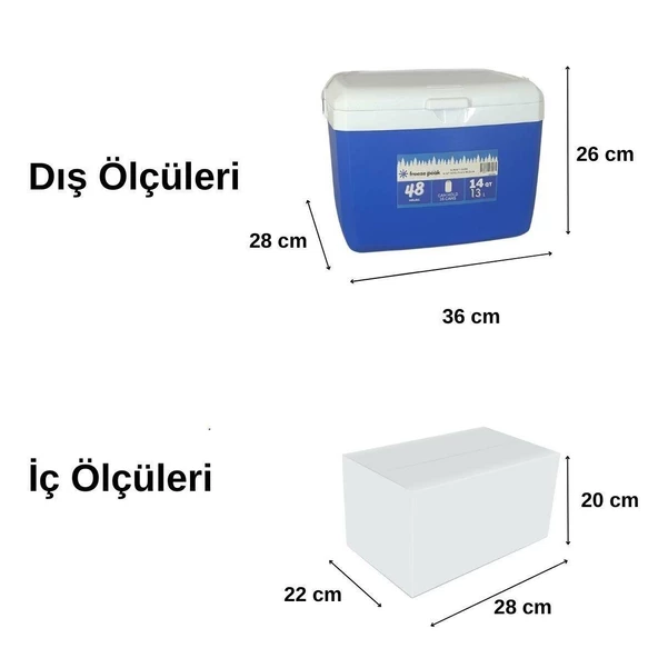 FREEZE PEAK SUNSET GLİDE  14 QT BUZLUK 13 LİTRE - 2