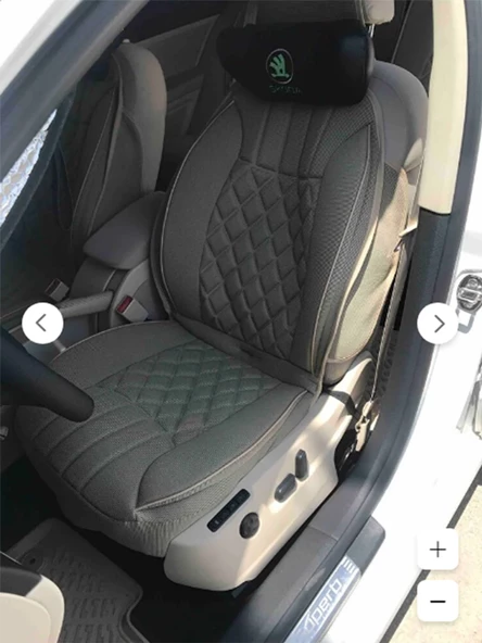 Skoda Superb Oto Koltuk Minderi Full Set Takım-Bej Renk