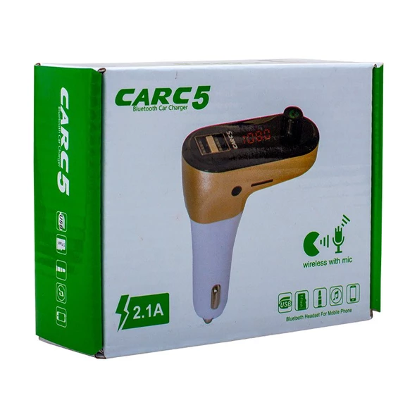 Ayt HL-19685 Fm Transmitter Usb Sd Kar Bluetooth Oto Araç Müzik Telefon Aktarma Aparatı - 3