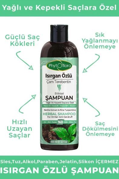 Isırgan Özlü Çam Terebentin Özlü Bitkisel Şampuan - 3