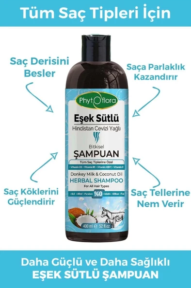 Eşek Sütlü Hindistan Cevizi Yağlı Bitkisel Şampuan - 3