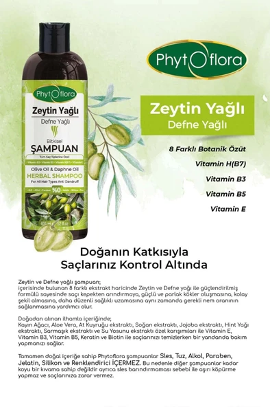 Zeytin Yağlı Defne Yağlı Bitkisel Şampuan - 4