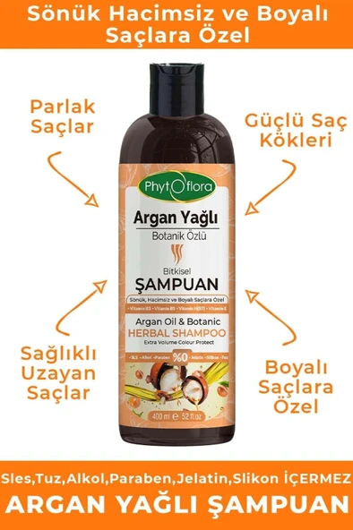Argan Yağlı Botanik Özlü Bitkisel Şampuan - 3