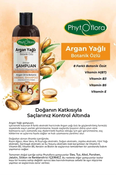 Argan Yağlı Botanik Özlü Bitkisel Şampuan - 4