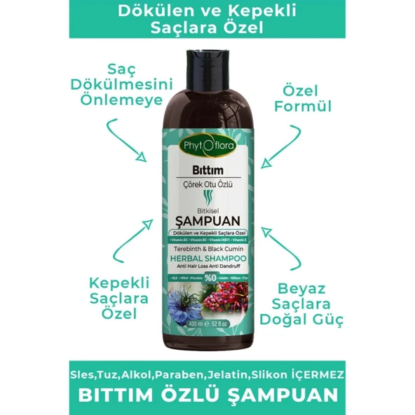 Bıttım Çörek Otu Özlü Bitkisel Şampuan - 3