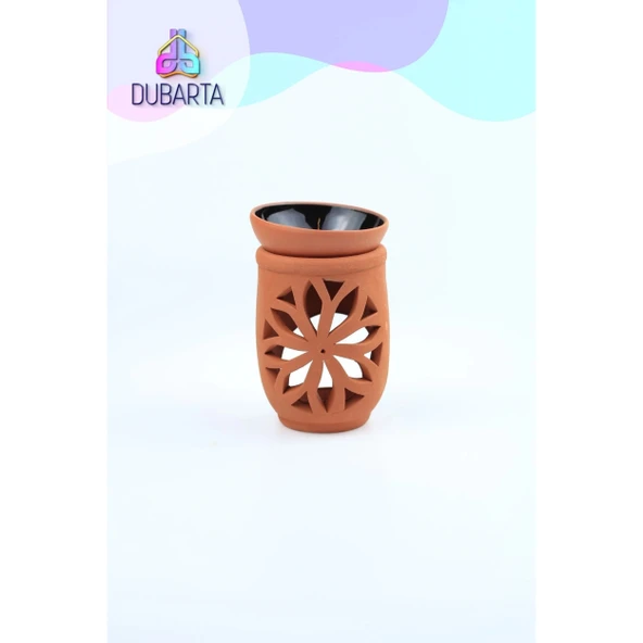 El Yapımı Lotus Toprak Buhurdanlık ürün görseli