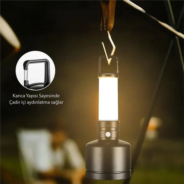 Ayt Powermaster Taşınabilir Şarjlı Kamp Feneri Led Aydınlatma Işıldak - 8