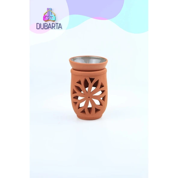 El Yapımı Lotus Toprak Buhurdanlık ürün görseli