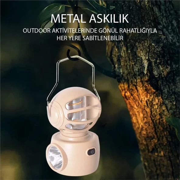 Ayt Powermaster 30 Watt Kamp Lambası Aydınlatma Led Işıldak Fener Şarjlı - 7