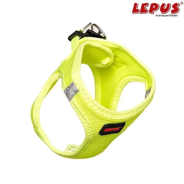 Lepus Köpek Göğüs Tasması (M) Neon Sarı