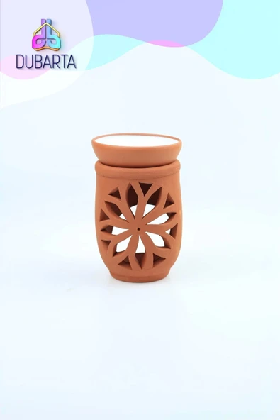 El Yapımı Lotus Toprak Buhurdanlık