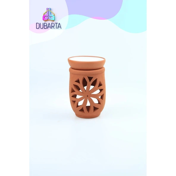 El Yapımı Lotus Toprak Buhurdanlık ürün görseli