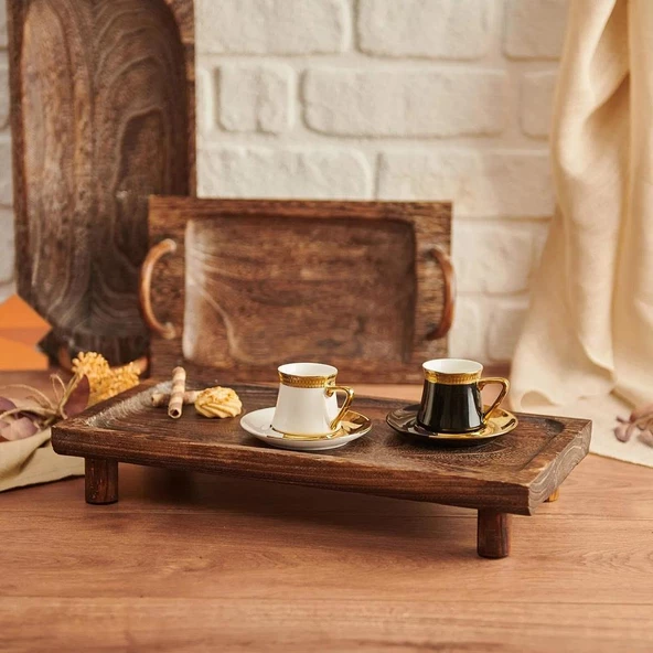 Bambum Arvina Ayaklı Küçük Sunum Tepsisi B1624