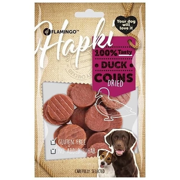Flamingo Hapki Glutensiz Ördekli Coin Köpek Ödülü 85 Gr