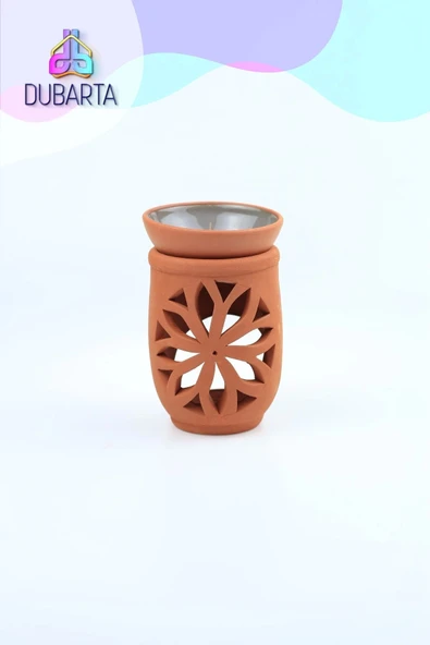 El Yapımı Lotus Toprak Buhurdanlık