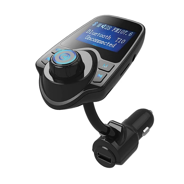 Ayt Hello T10 Usb Sd Aux Bluetooth Destekli 2.1A FM Transmitter Oto Araç Çakmaklık Teyp Telefon Müzik Aktarıcı