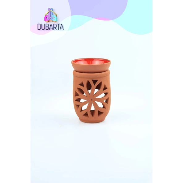 El Yapımı Lotus Toprak Buhurdanlık