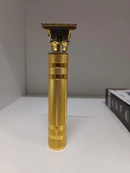 Şarj Edilebilir Saç Sakal Ense Çizim Tüm Vücut Tüyü Lazer Öncesi Tıraş Makinesi Sarı - 4