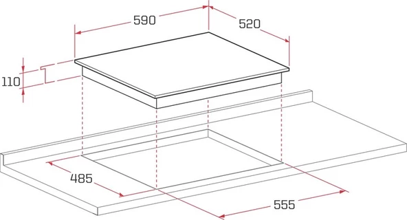 Termikel Ankastre Set (BO O6435C A + BH P6194C A) - Resim 5