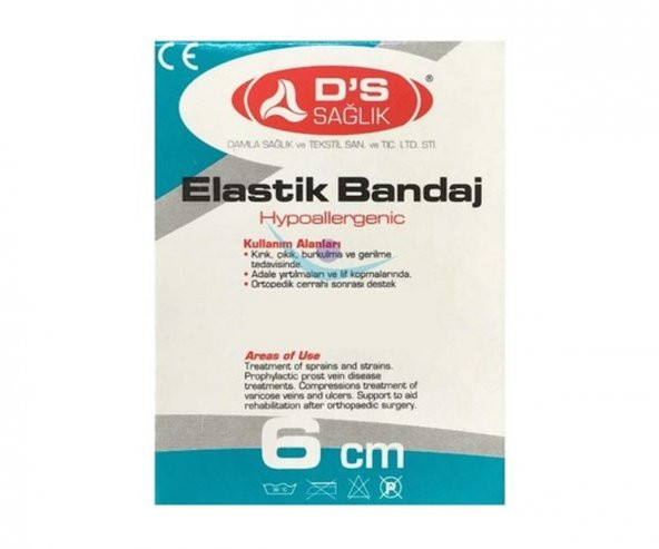 DS Sağlık Hipoalerjenik Elastik Bandaj 6 cm X 150 cm