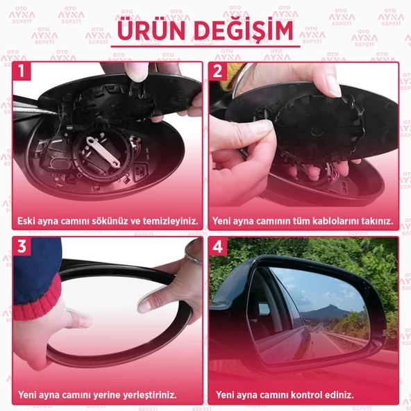 Fiat Grandepunto- Linea- 500-Evo Cam Isıtmalı Sağ 2005-,71740497