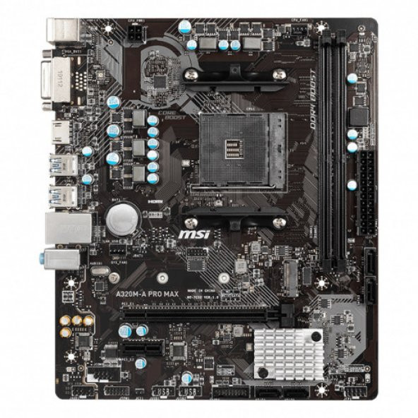 MSI A320 A320M-A PRO DDR4 GLAN 16X AM4 AMD ANAKART - 1