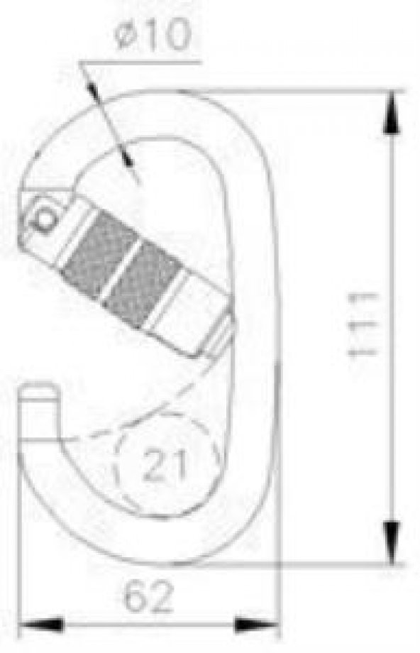 CT CELIK C/F OVAL KARABINA TRI-LOCK - 4
