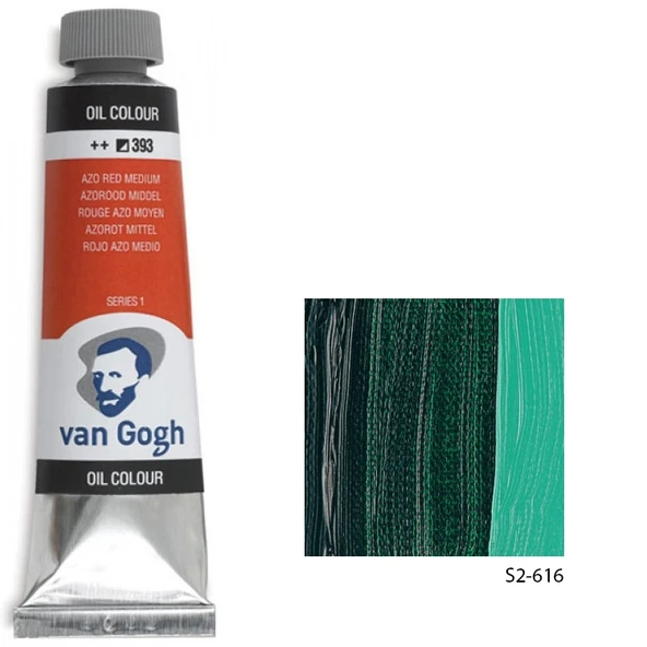Talens Van Gogh Yağlı Boya 40ml Seri 2 616 Viridian ürün görseli 1